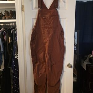 Duluth Trading Co Rust Heirloom Overalls Large
